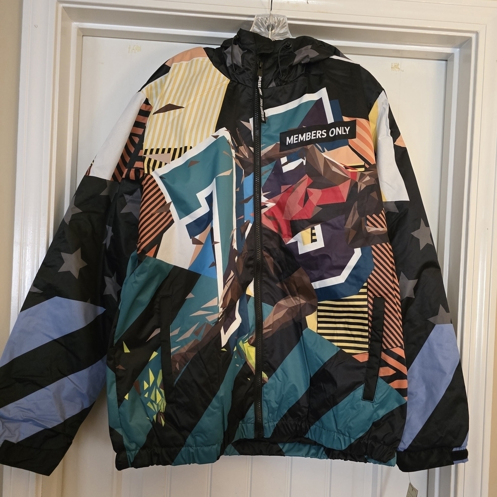 Members Only Multicolor Graphic Jacket - Picture 2 of 4